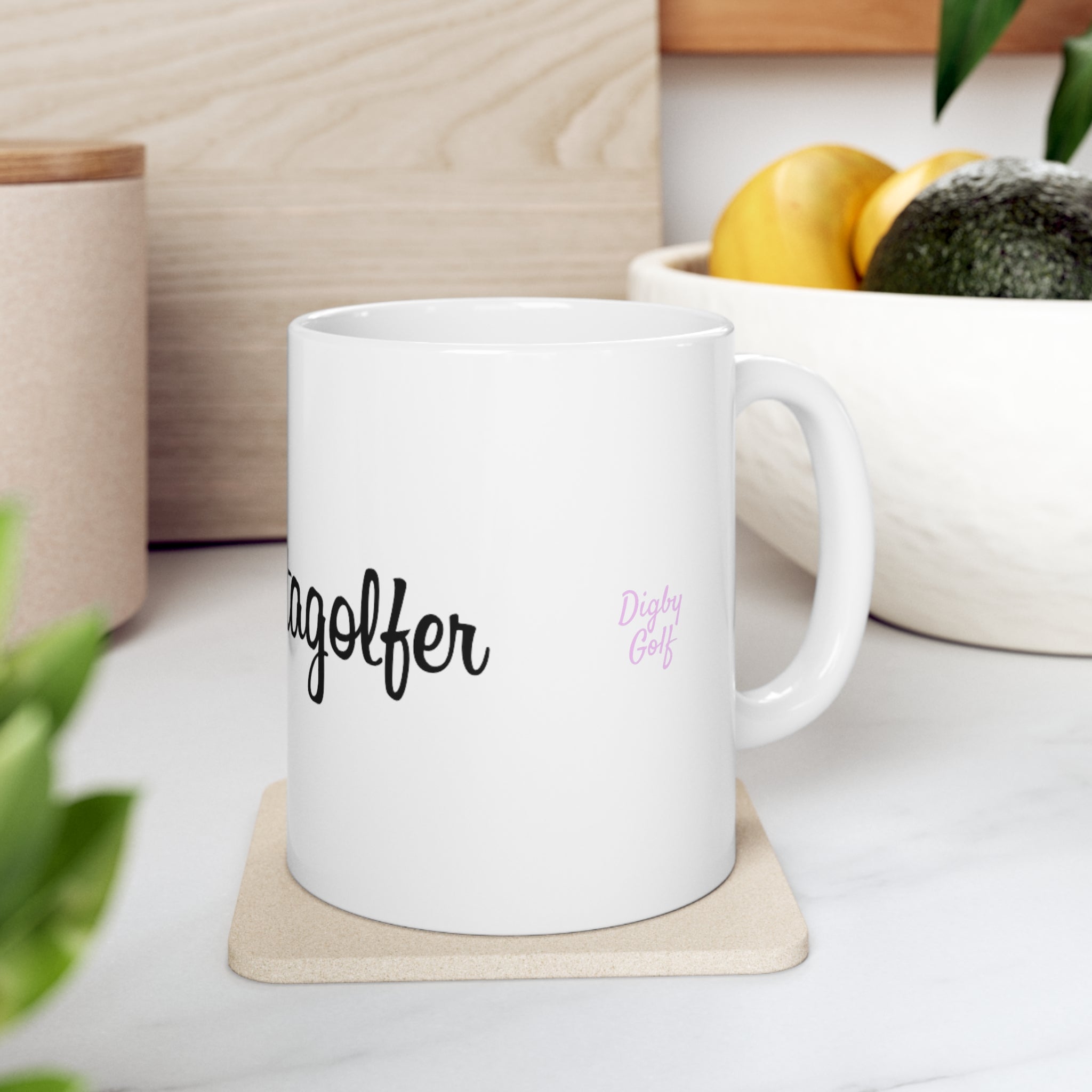 Instagolfer Digby Golf White Ceramic Mug 11oz