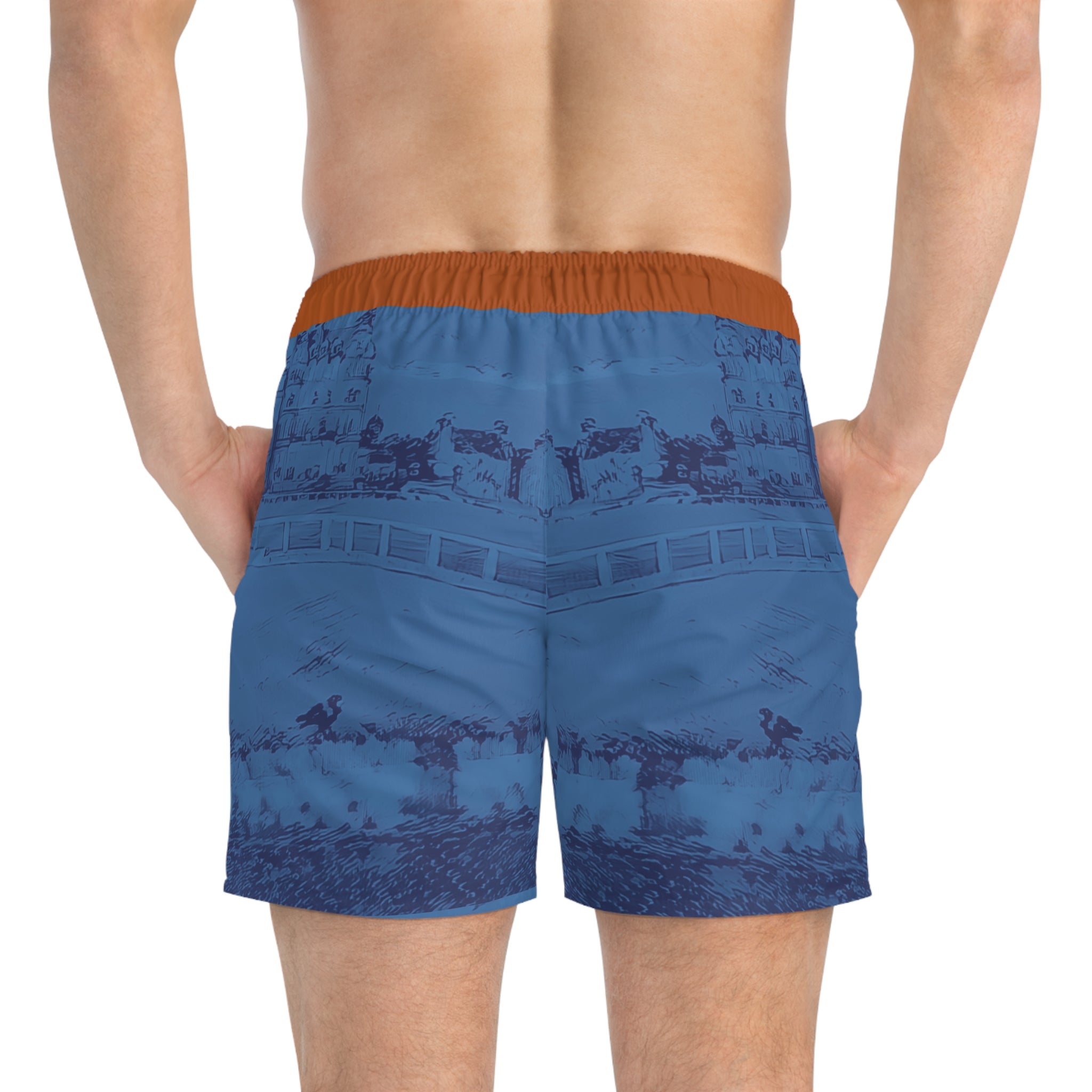 St Andrews Aquamarine Digby Golf Swim Trunks