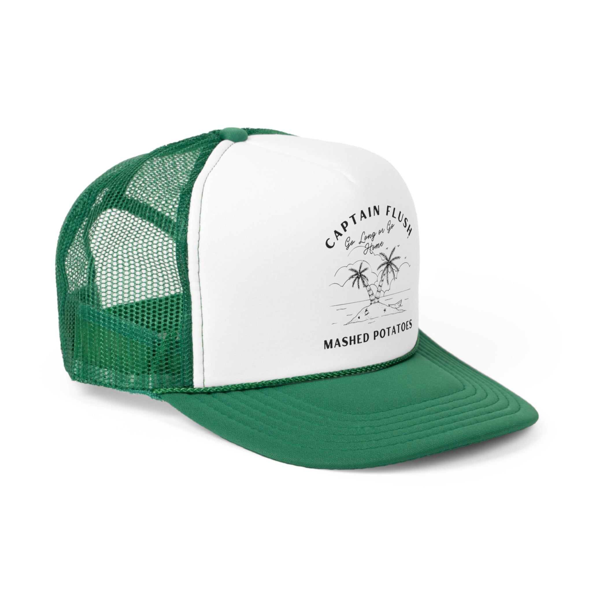 Captain Flush Go Long Digby Golf Trucker Caps