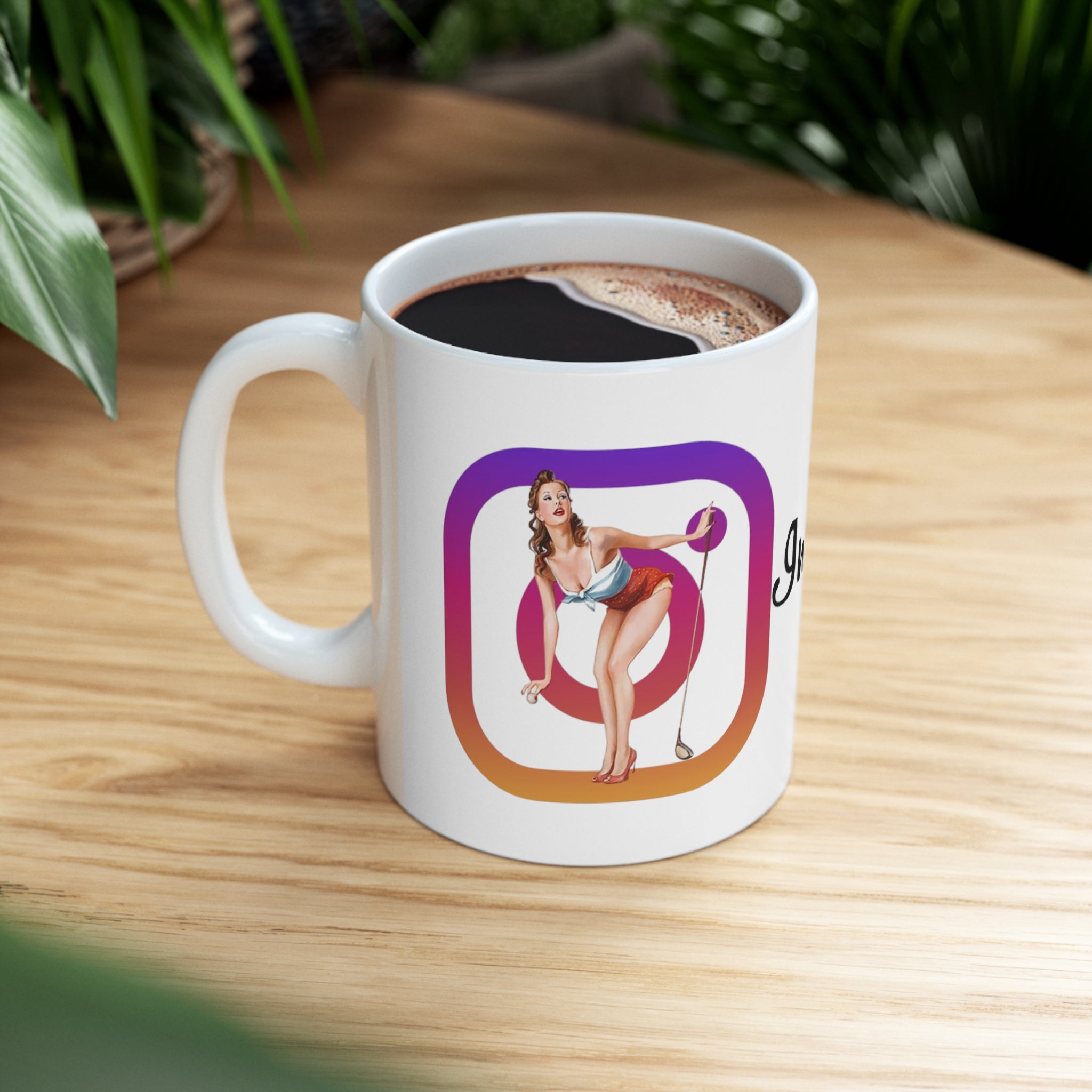 Instagolfer Digby Golf White Ceramic Mug 11oz