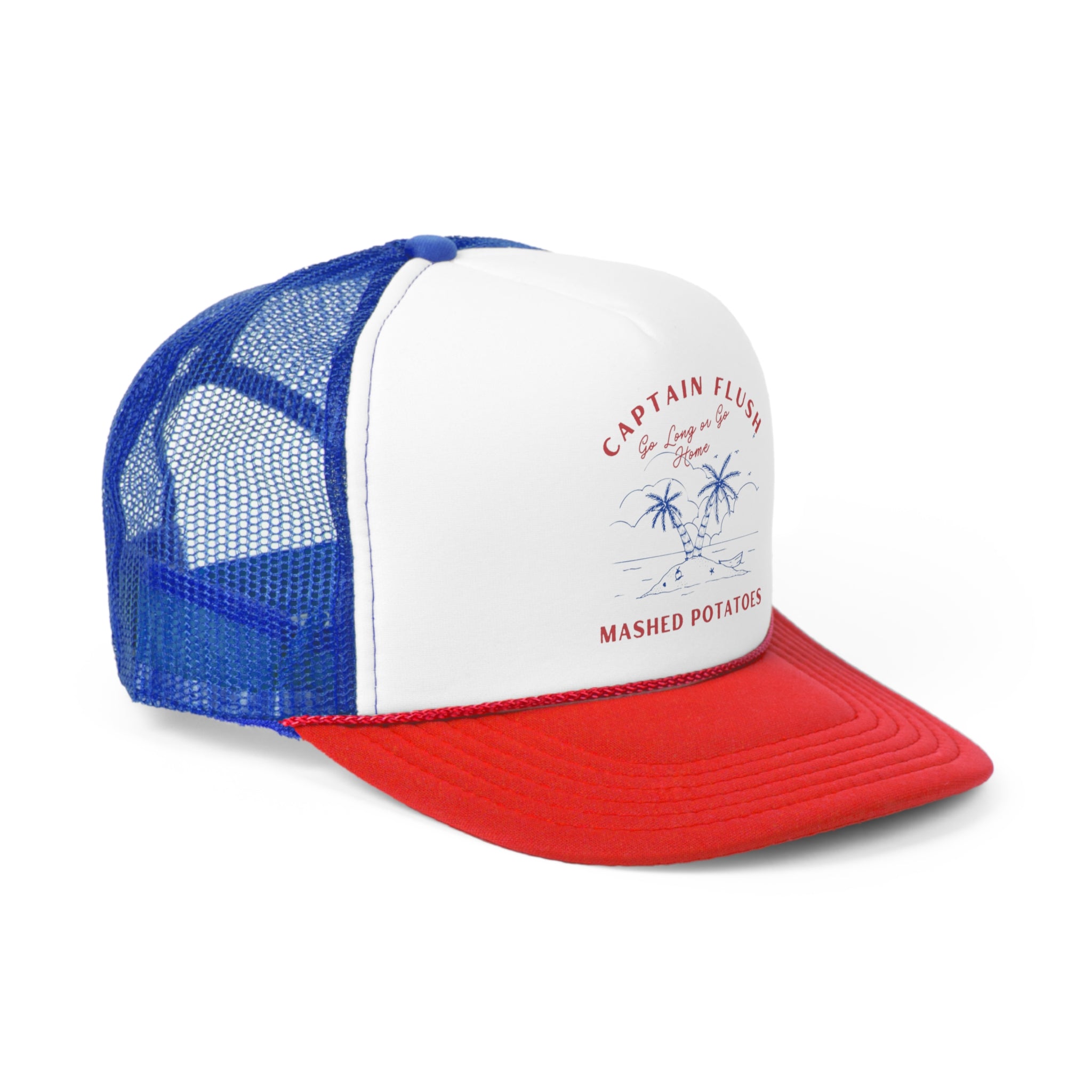 Captain Flush Go Long Digby Golf Trucker Caps