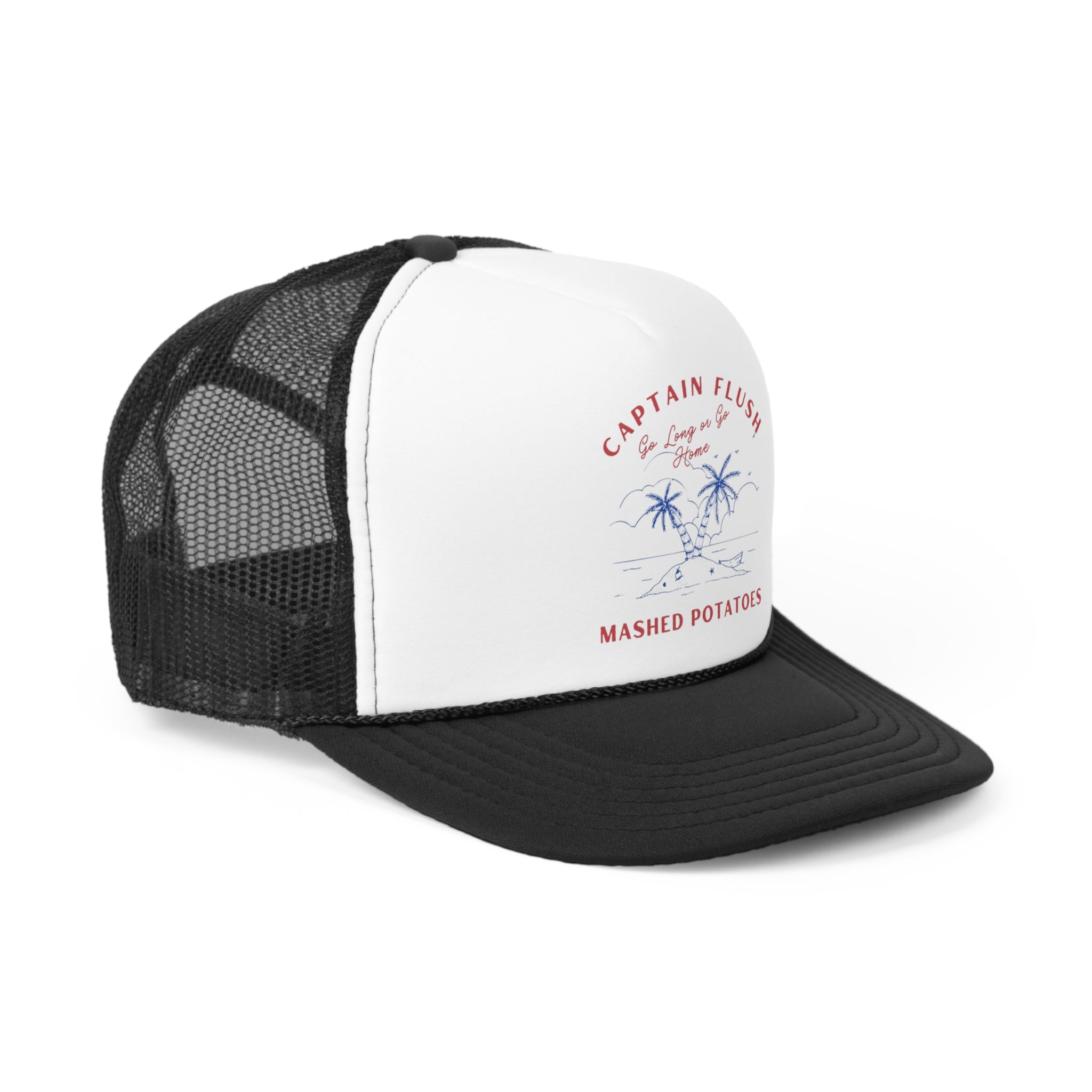 Captain Flush Go Long Digby Golf Trucker Caps