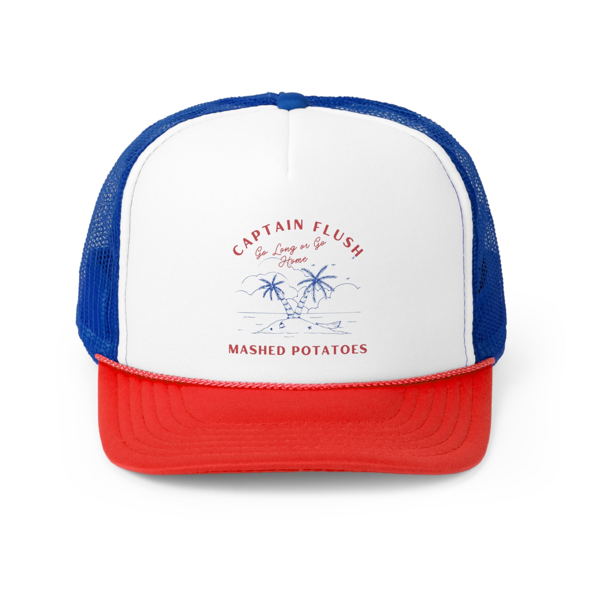 Captain Flush Go Long Digby Golf Trucker Caps