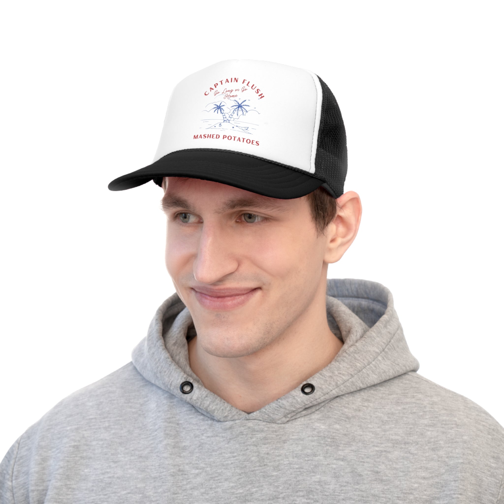 Captain Flush Go Long Digby Golf Trucker Caps