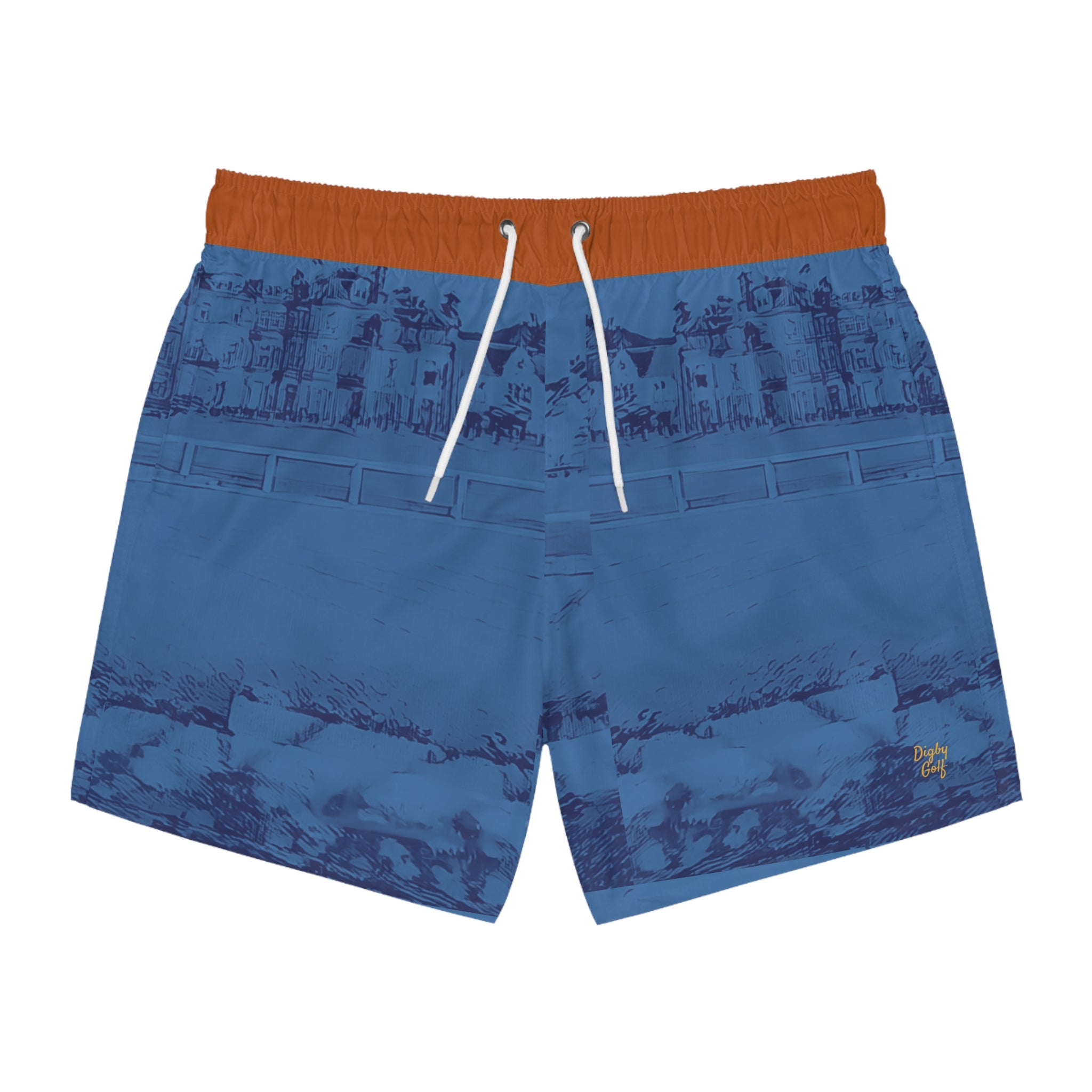 St Andrews Aquamarine Digby Golf Swim Trunks