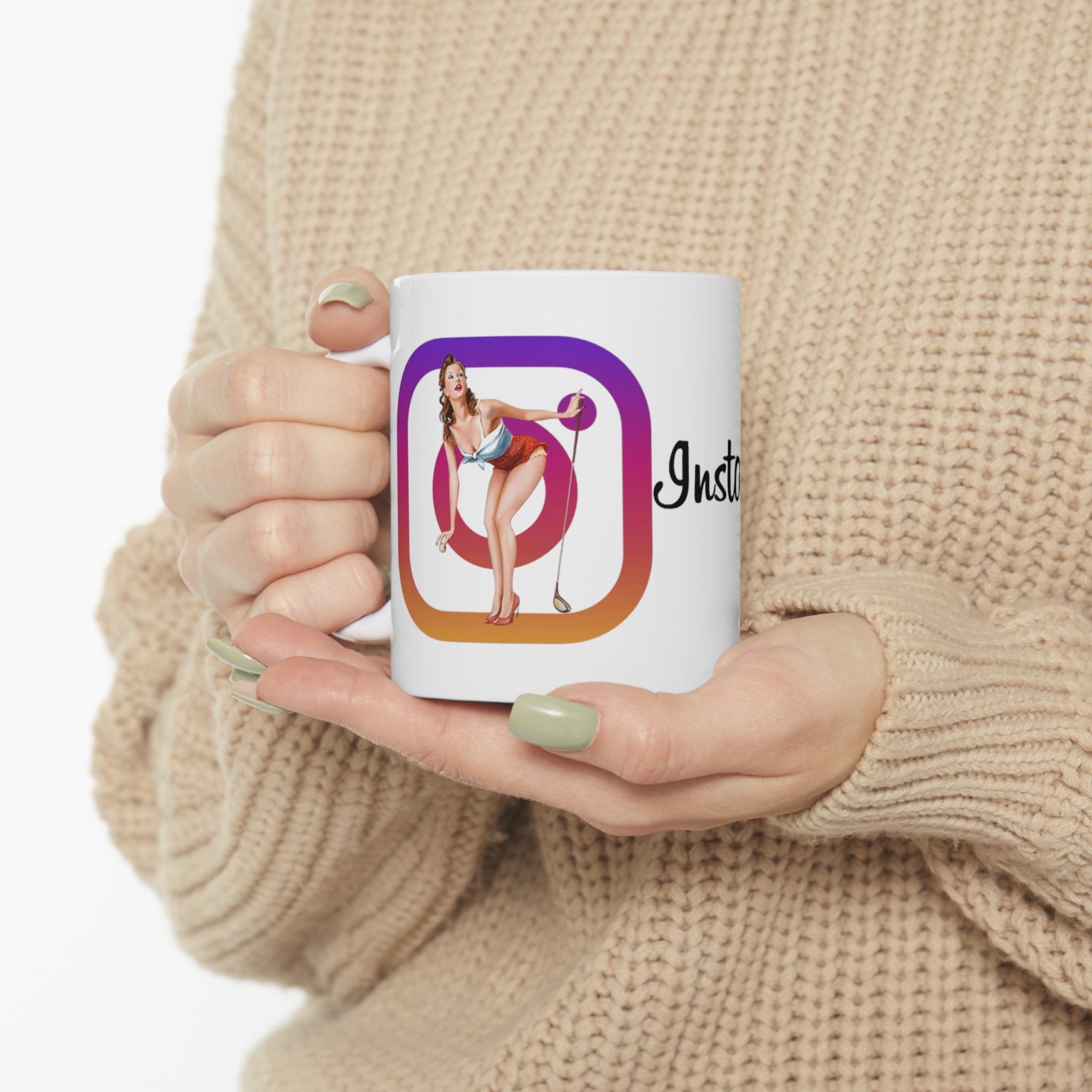 Instagolfer Digby Golf White Ceramic Mug 11oz