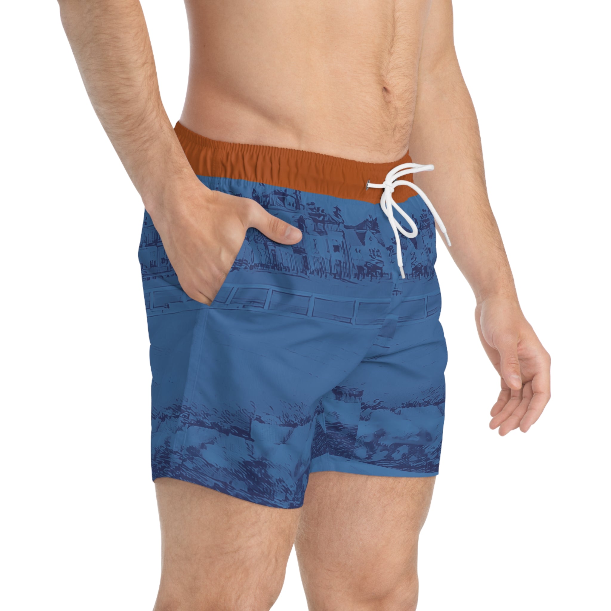 St Andrews Aquamarine Digby Golf Swim Trunks