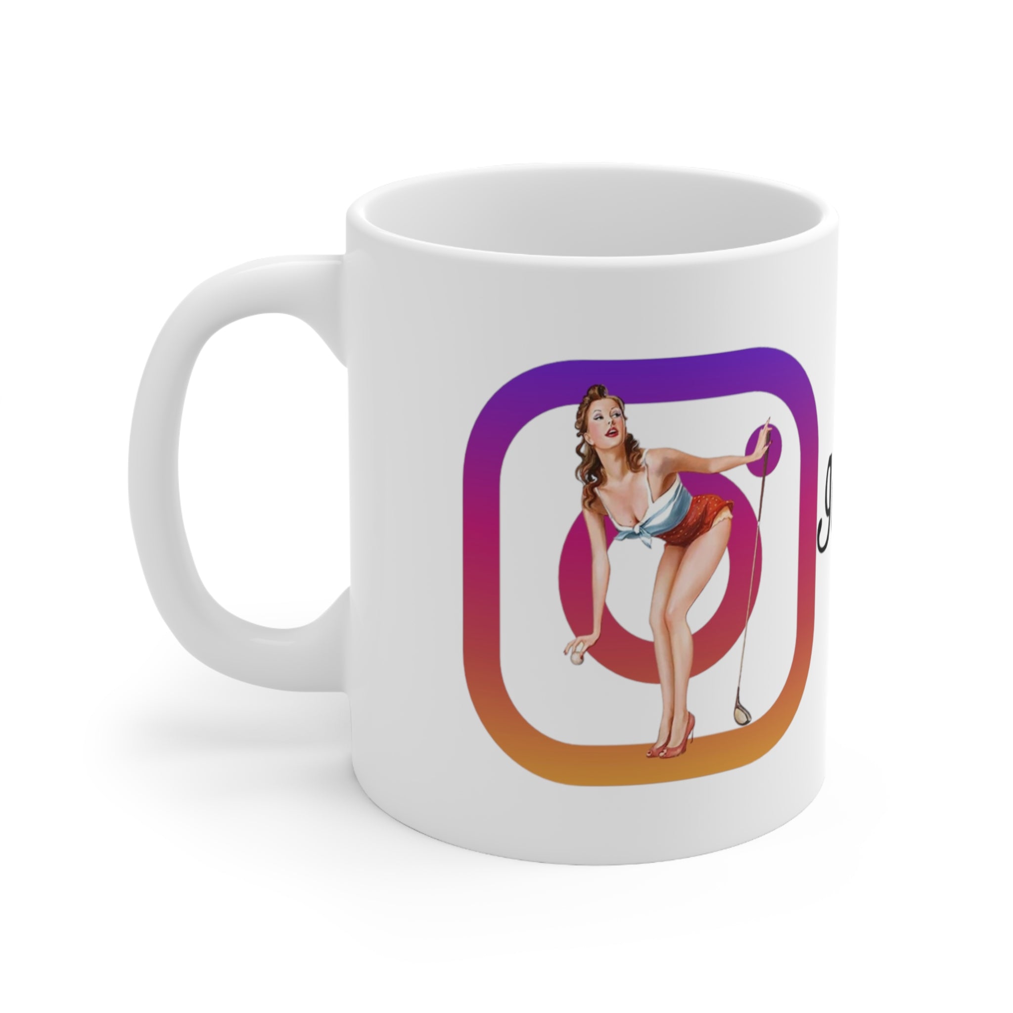 Instagolfer Digby Golf White Ceramic Mug 11oz