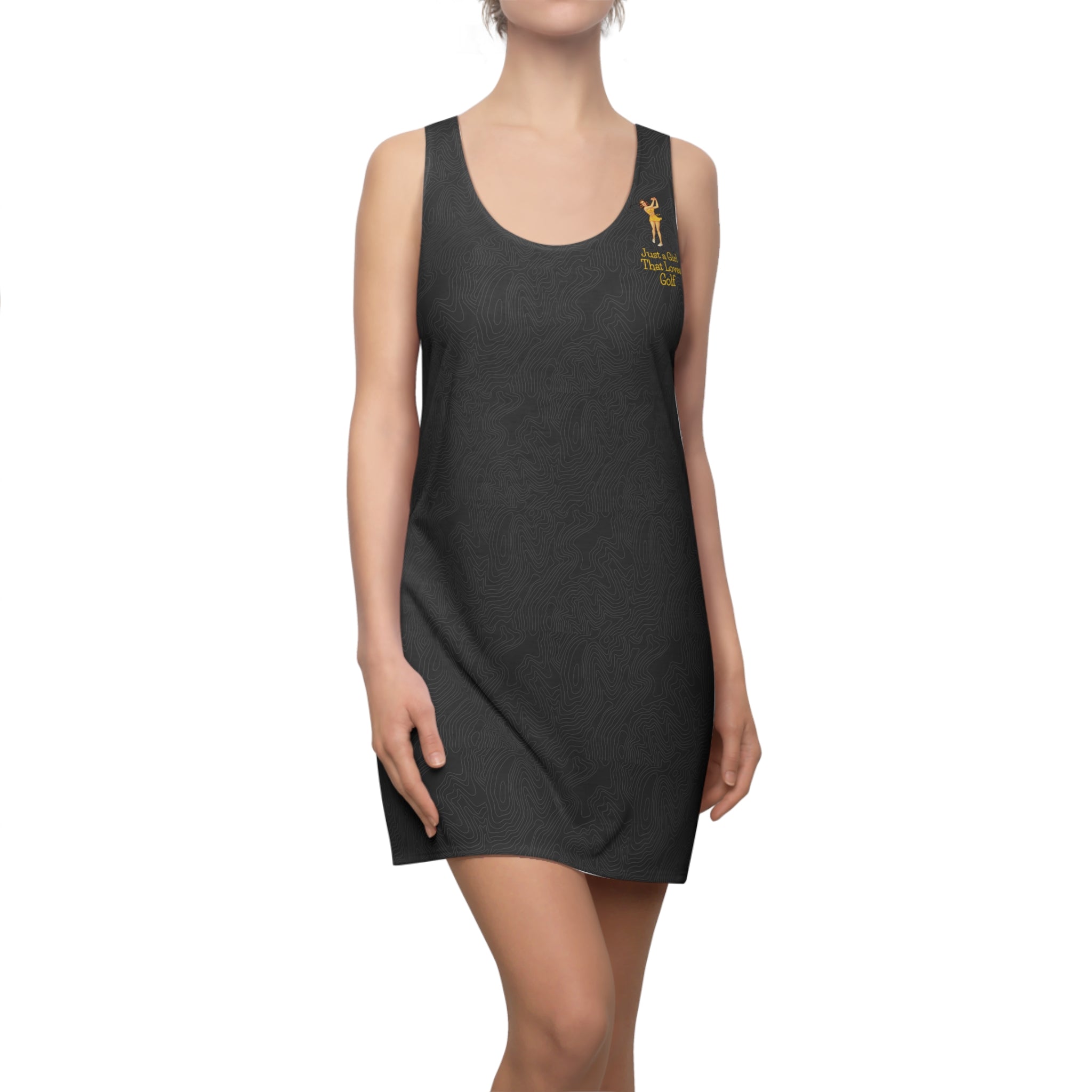 Just A Girl That Loves Golf Women's Digby Golf Cut & Sew Racerback Dress