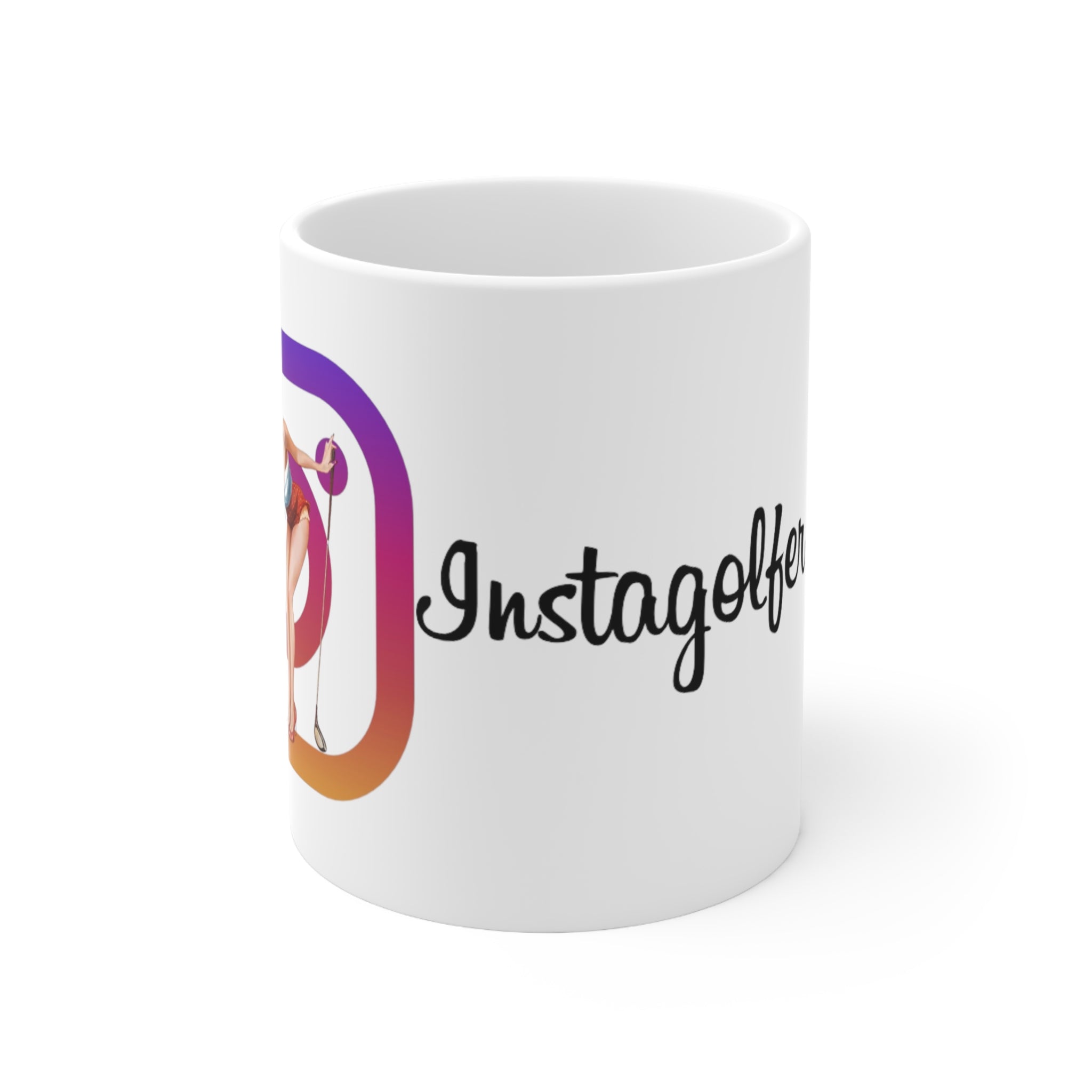 Instagolfer Digby Golf White Ceramic Mug 11oz