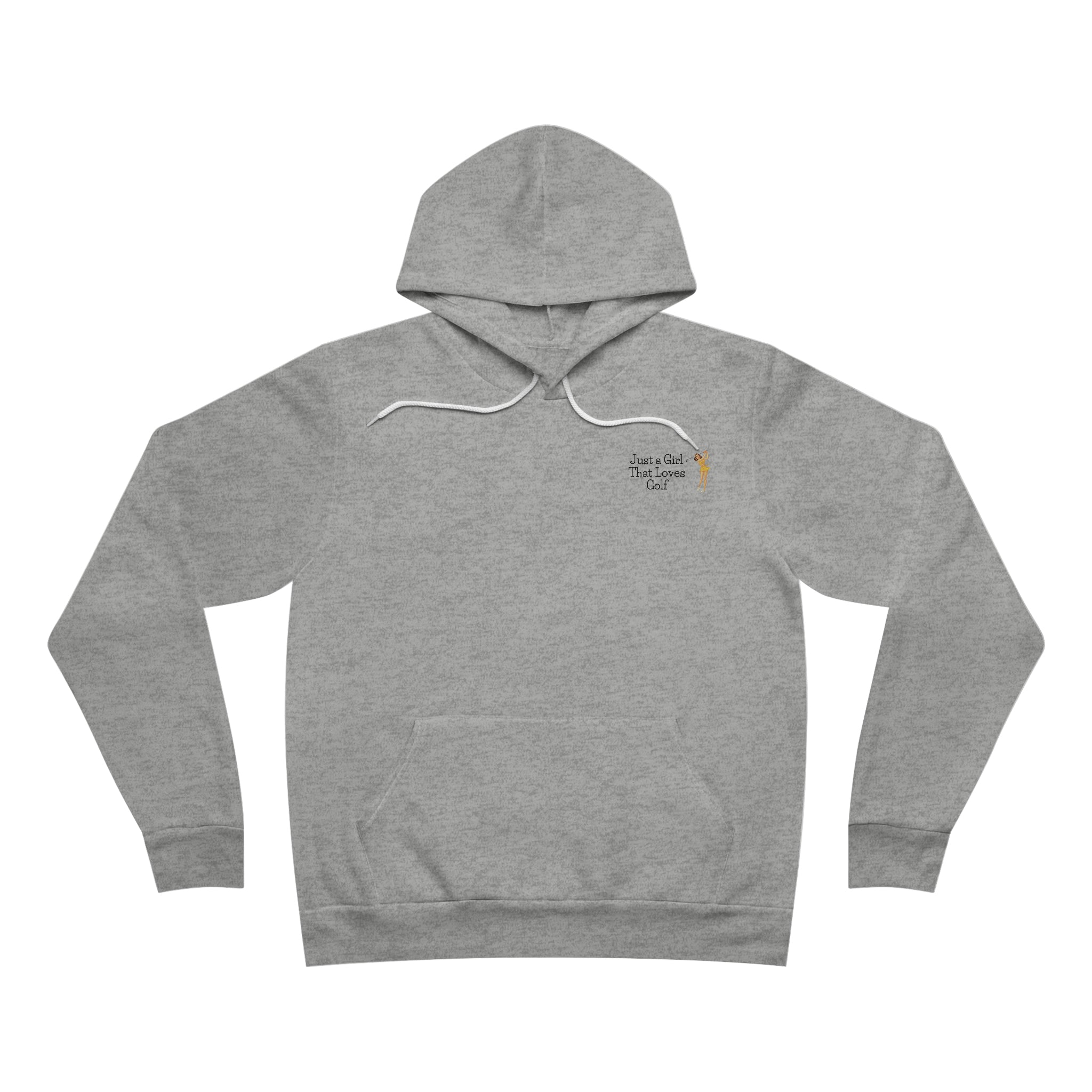 Digby Golf Women’s Hoodie Just A Girl Who Plays Golf Front View color Grey