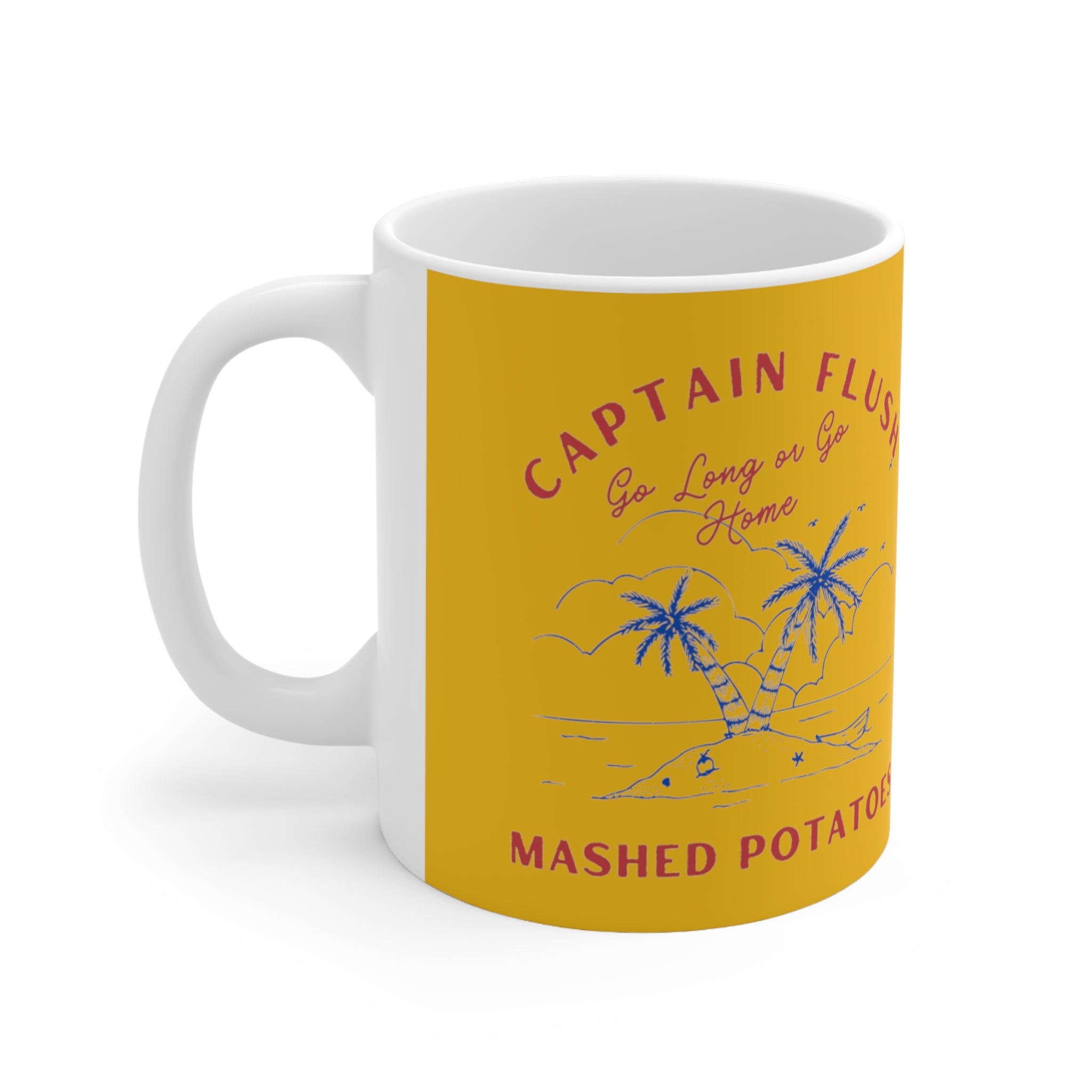 Captain Flush Go Long Digby Golf Ceramic Mug 11oz